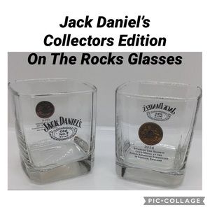 2 Jack Daniel’s “on the rocks” glasses Collectible